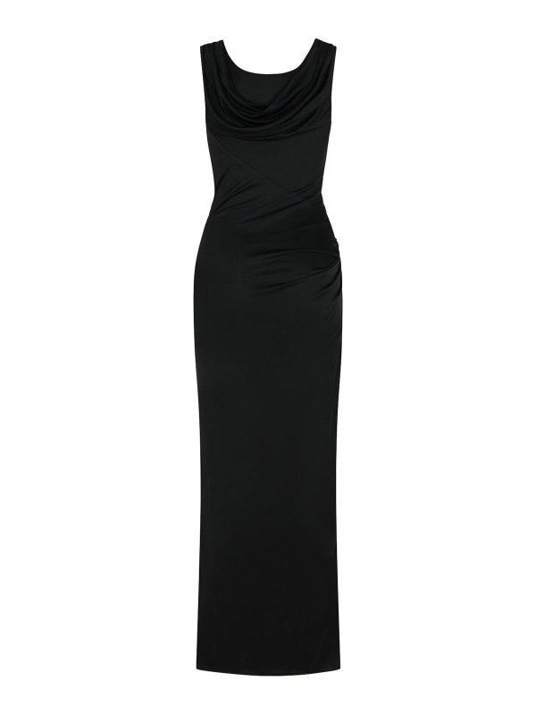 VERSACE: Maxi robe online - Maxi Robe - Noir