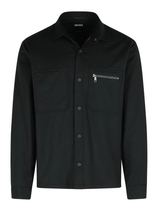 ZEGNA: casual jackets - Black Wool Jacket