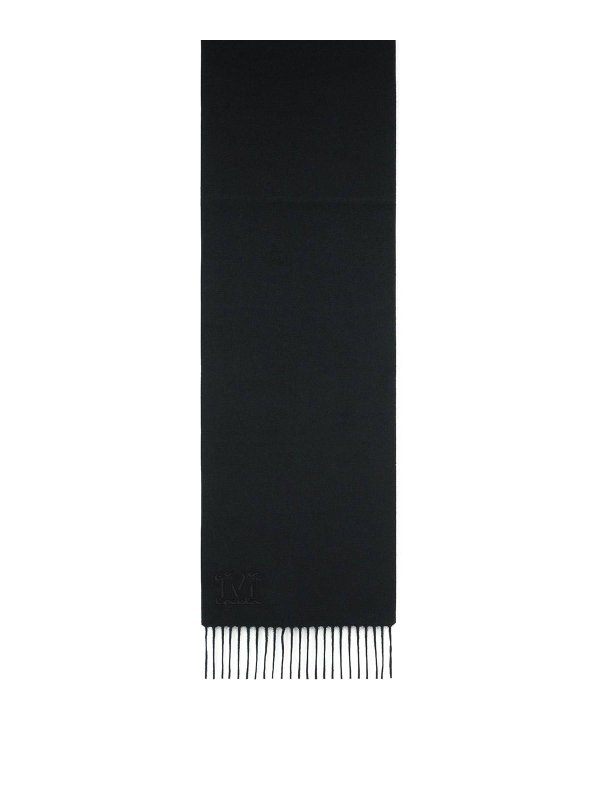 Max Mara: Stoles & Shawls - Wsdalia Cashmere Stole With Black  Embroidery