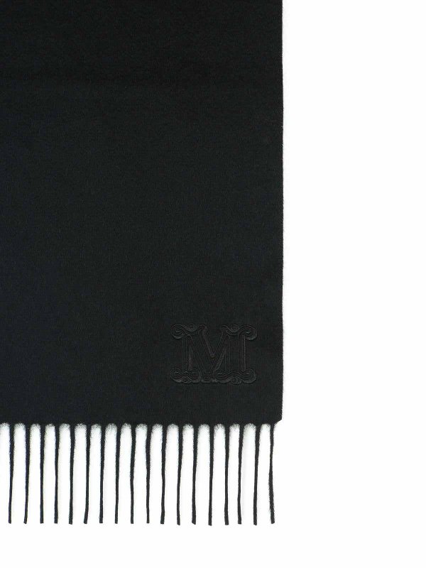 The Best Shops Max Mara: Stoles & Shawls - Wsdalia Cashmere Stole With Black  Embroidery