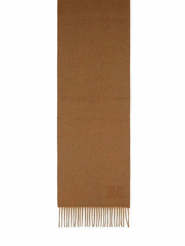 Max Mara: Stoles & Shawls online - Wsdalia Cashmere Stole With Brown  Embroidery