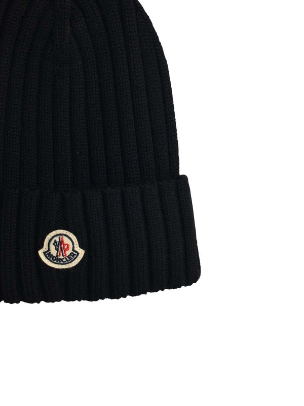 The Best Shops MONCLER: Mützen - Mütze - Schwarz