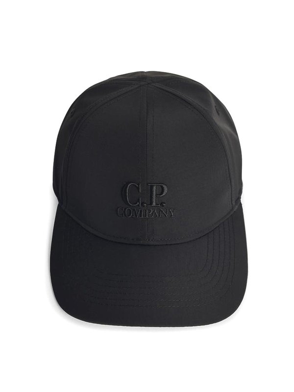 C.P. COMPANY: hats & caps - Black Polyamide Hat