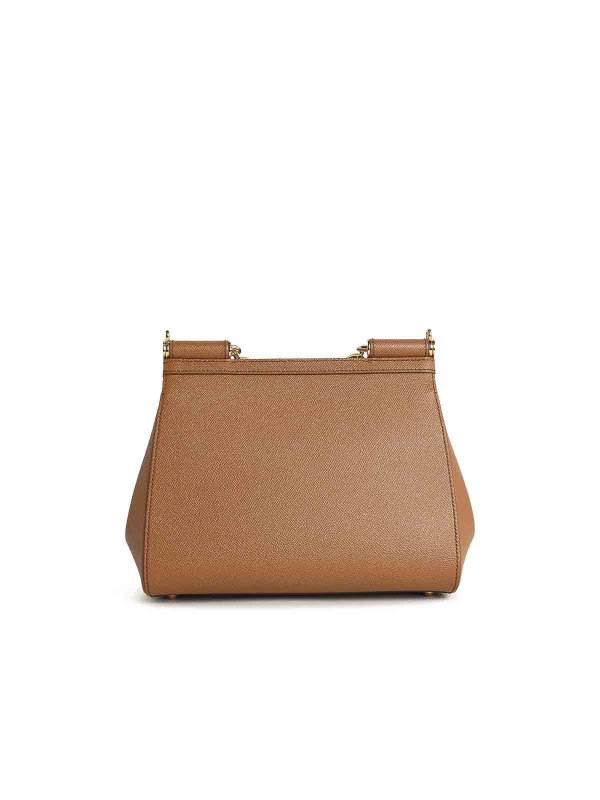 The Best Shops DOLCE & GABBANA: cross body bags - Sicily Camel Leather Bag