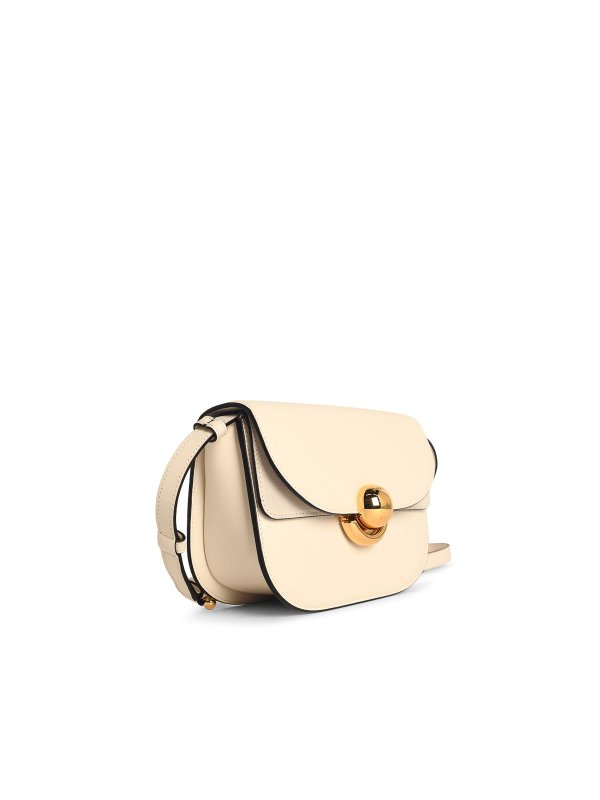 FURLA: cross body bags online - Cream Leather  Mini Crossbody Bag