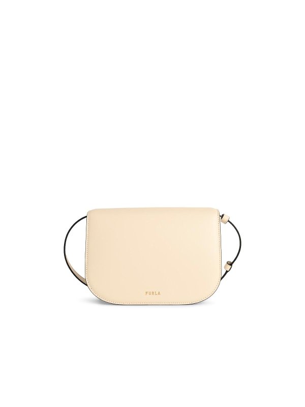 The Best Shops FURLA: cross body bags - Cream Leather  Mini Crossbody Bag