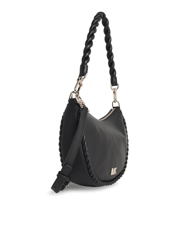 MICHAEL KORS: cross body bags online - Kyla Black Leather Bag