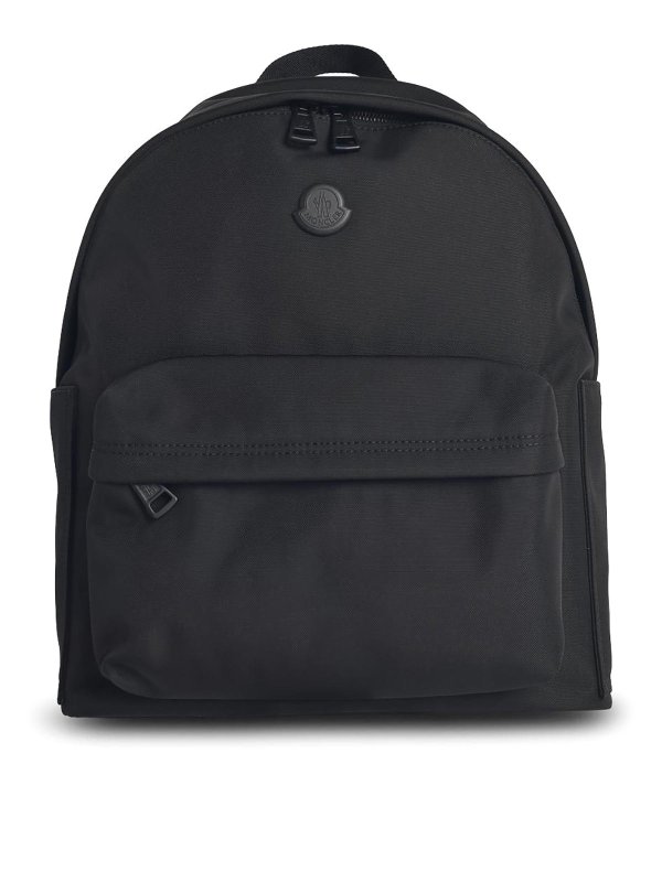 MONCLER: backpacks - New Pierrick Black Nylon Backpack