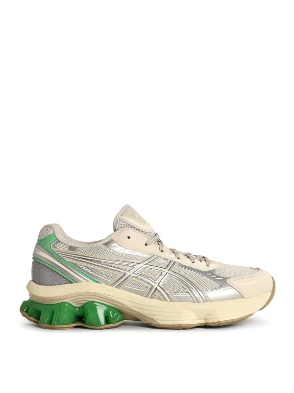 ASICS: trainers - Gel-Kinetic Fluent Ivory Fabric Sneakers