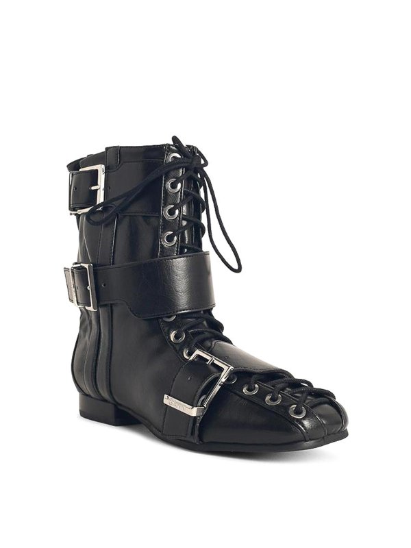 GANNI: boots online - Black Synthetic Boots