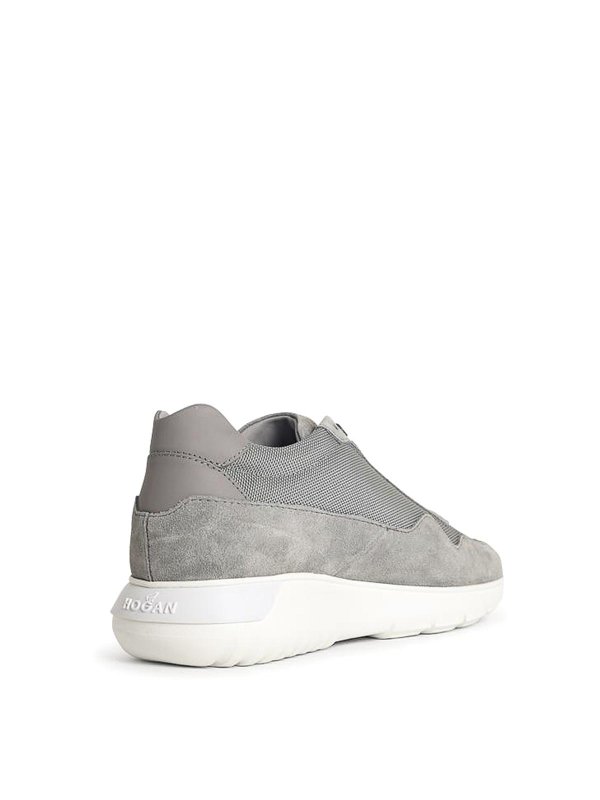 The Best Shops HOGAN: trainers - Interactive 3 Grey Suede Blend Sneakers