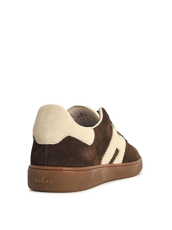 The Best Shops HOGAN: trainers - Cool Brown Suede Sneakers