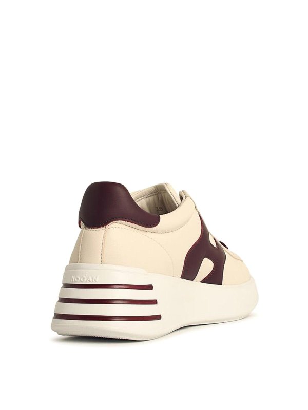 The Best Shops HOGAN: trainers - Rebel 564 Cream Leater Sneakers
