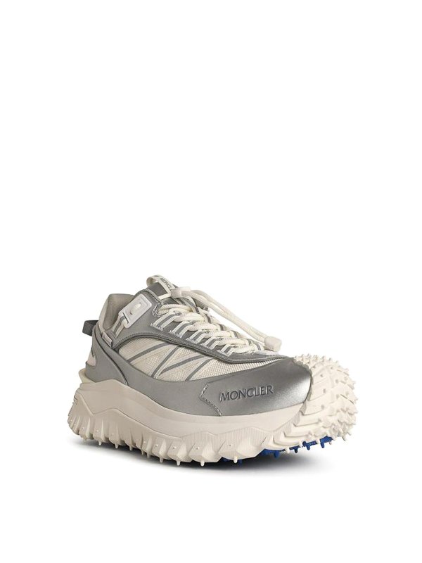 MONCLER: Chaussures de sport online - Baskets - Argent