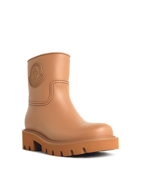 MONCLER: boots online - Kickstream Light Brown Pvc Rain Boots