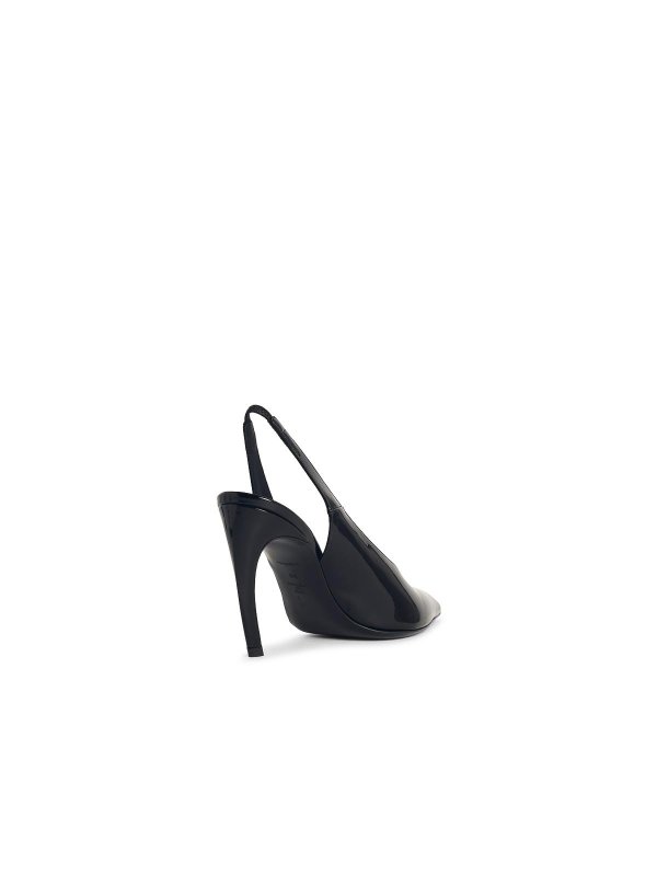 The Best Shops The Attico: court shoes - Slingback  In Black Synthetic Paint