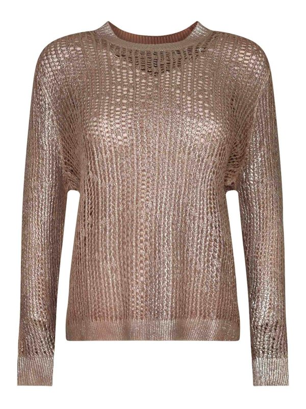 AVANT-TOI: Suéteres con cuello pico - Suéter Cuello Redondo - Rosado