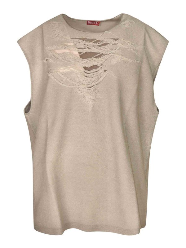 DIESEL: Sweatshirts und Pullover - Sweatshirt - Hellgrau