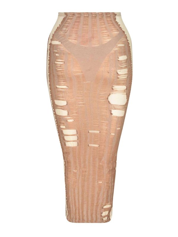 DIESEL: Jupes midi et au genou online - Jupe Midi - Couleur Chair