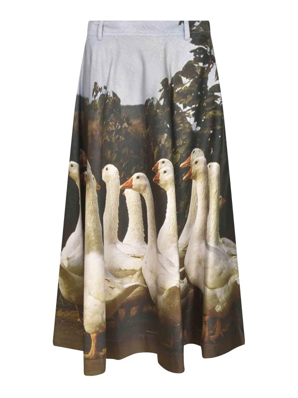 MOSCHINO: Jupes midi et au genou - Jupe Midi - Multicolore