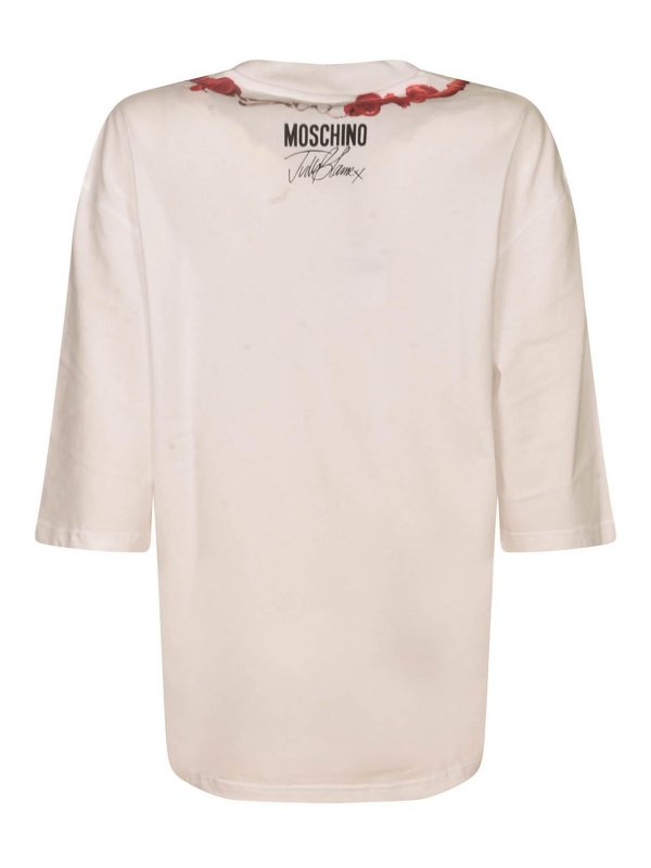 MOSCHINO: T-shirts online - T-Shirt - Creme