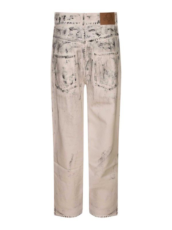 MOSCHINO: Jeans à jambe droite online - Jean Droit - Gris Clair