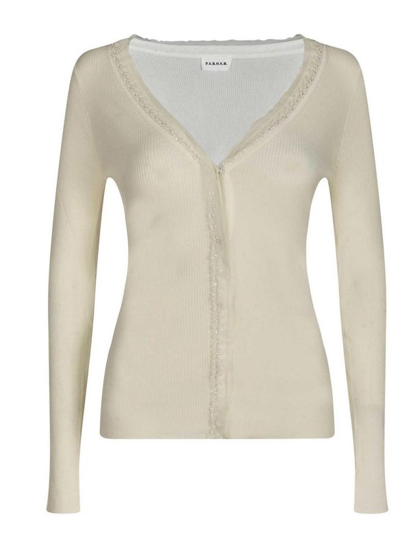 P.A.R.O.S.H.: Cardigans - Cardigan - Creme