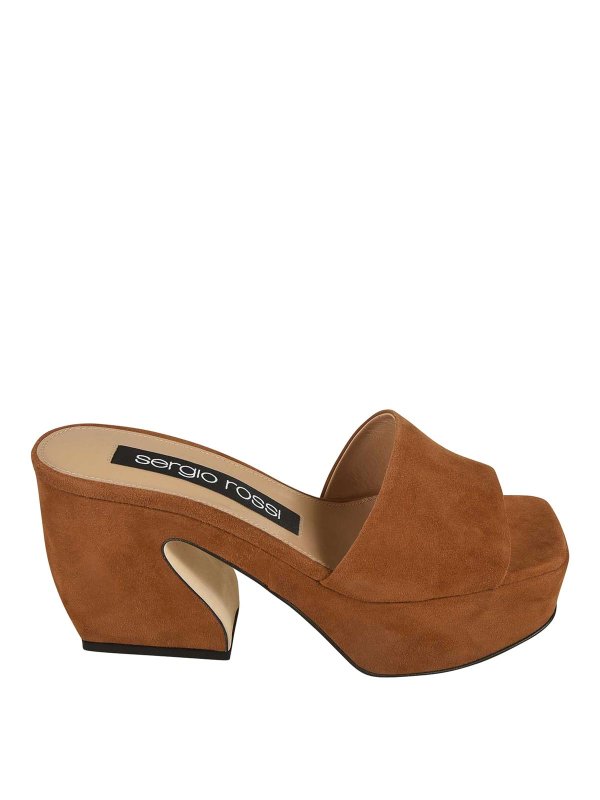 SERGIO ROSSI: Sandalen - Sandalen - Braun