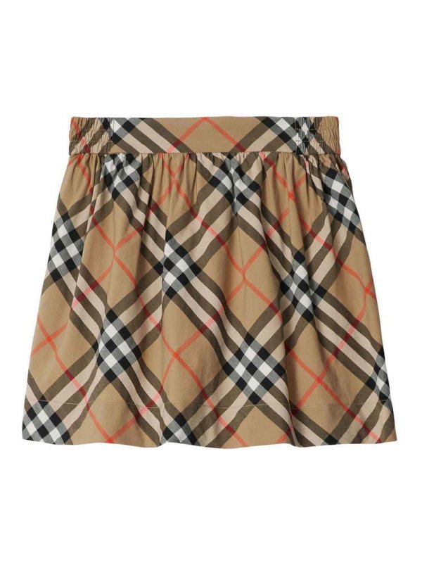 BURBERRY: Knee length skirts & Midi - Gonna In Cotone Check