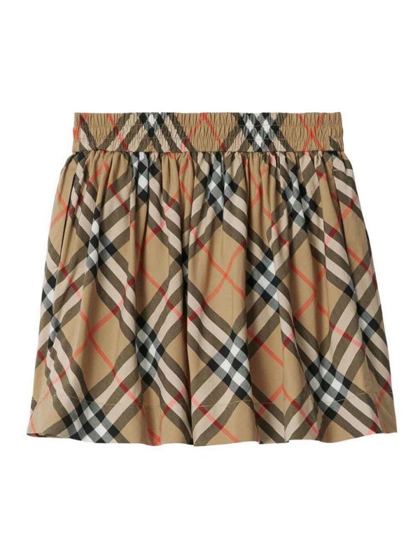 BURBERRY: Knee length skirts & Midi online - Gonna In Cotone Check
