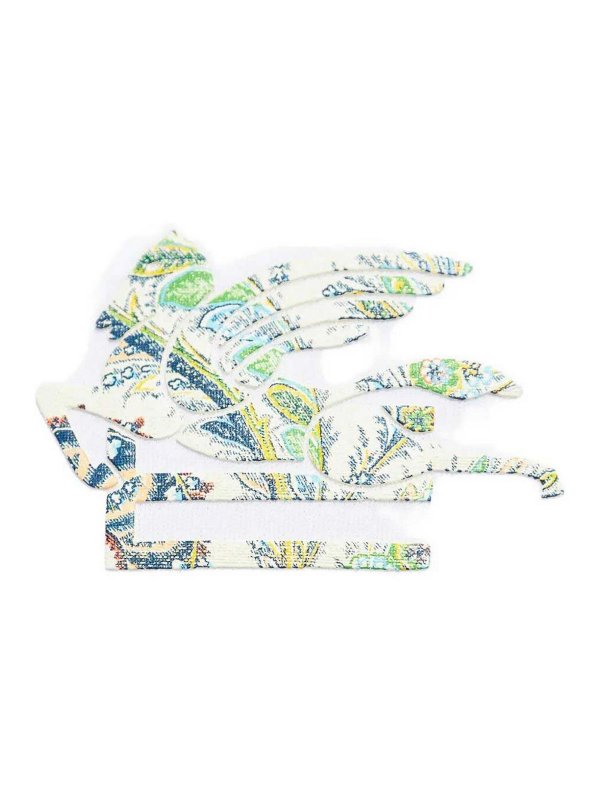 ETRO: t-shirt online - T-shirt di cotone da ricamo Pegaso