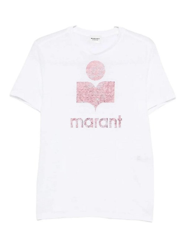 Isabel Marant Etoile: T-shirts - T-Shirt - Weiß