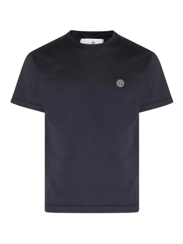 STONE ISLAND: t-shirts - Slim Fit Cotton Jersey T-Shirt