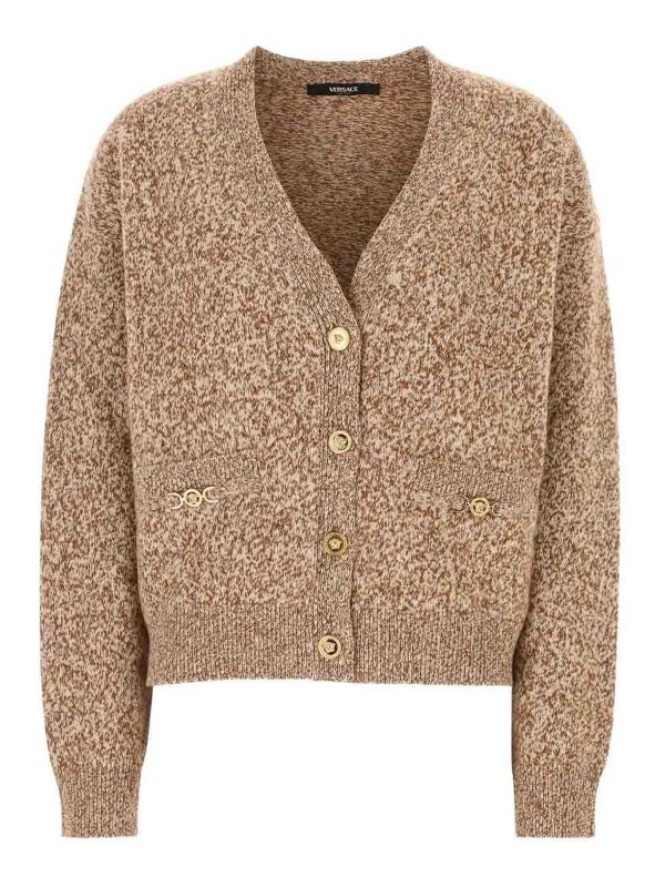 VERSACE: カーディガン - カーディガン - ブラウン