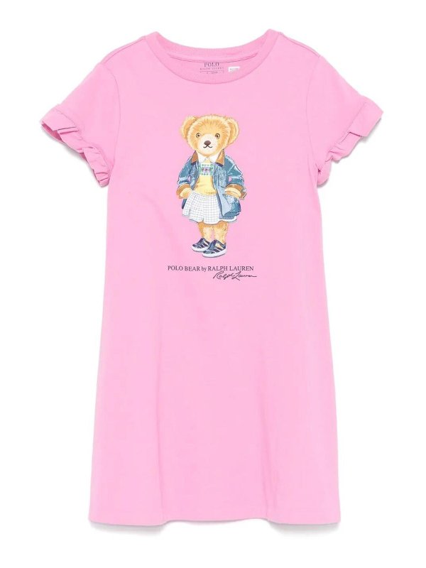 RALPH LAUREN: short dresses - Polo Bear Cotton Dress