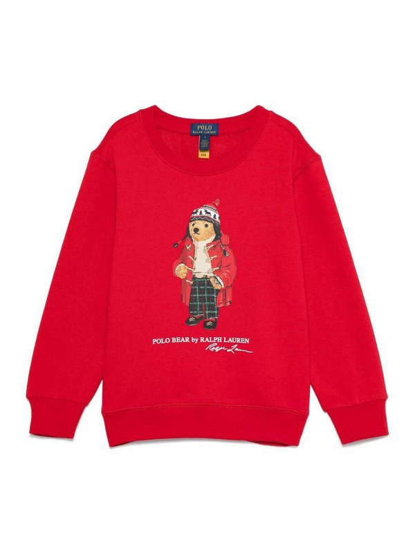 RALPH LAUREN: クルーネック - クルーネック - 赤