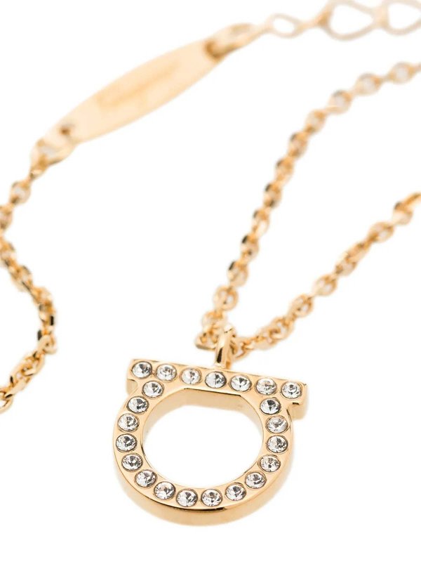 FERRAGAMO: Necklaces & Chokers online - Gancini Crystals Necklace - L