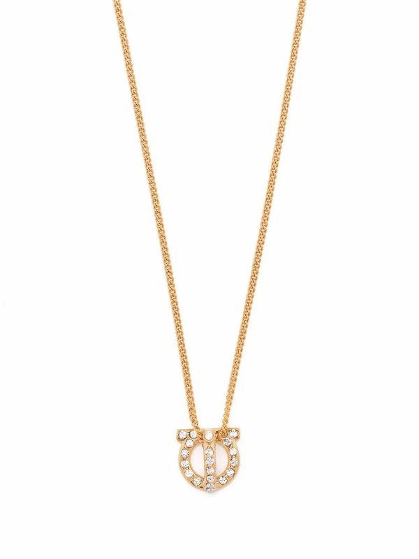 FERRAGAMO: Necklaces & Chokers online - Gancini 3D Crystals Necklace