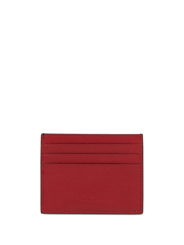 FERRAGAMO: wallets & purses online - Two-Tone Gancini Card Holder