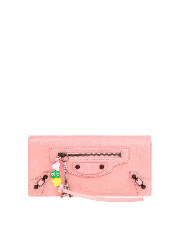 BALENCIAGA: 財布＆ポーチ - 財布 - ヌードカラー