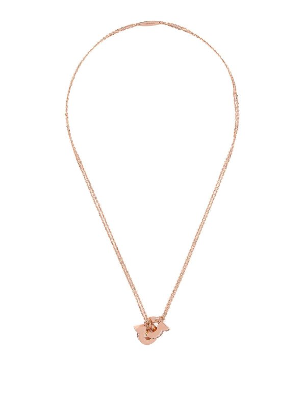 FERRAGAMO: Collier - Colliers - Or Rose