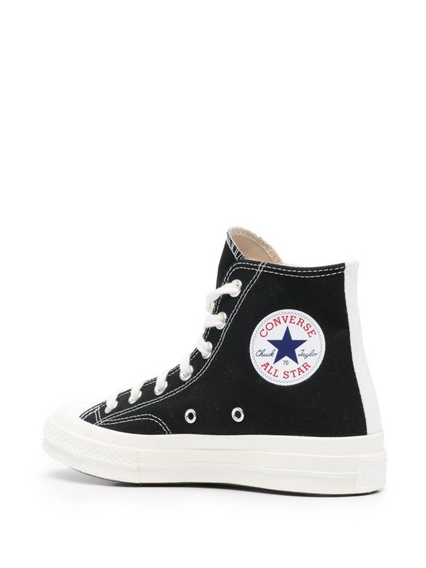 The Best Shops COMME DES GARCONS: trainers - Small Red Heart High-Top Sneakers