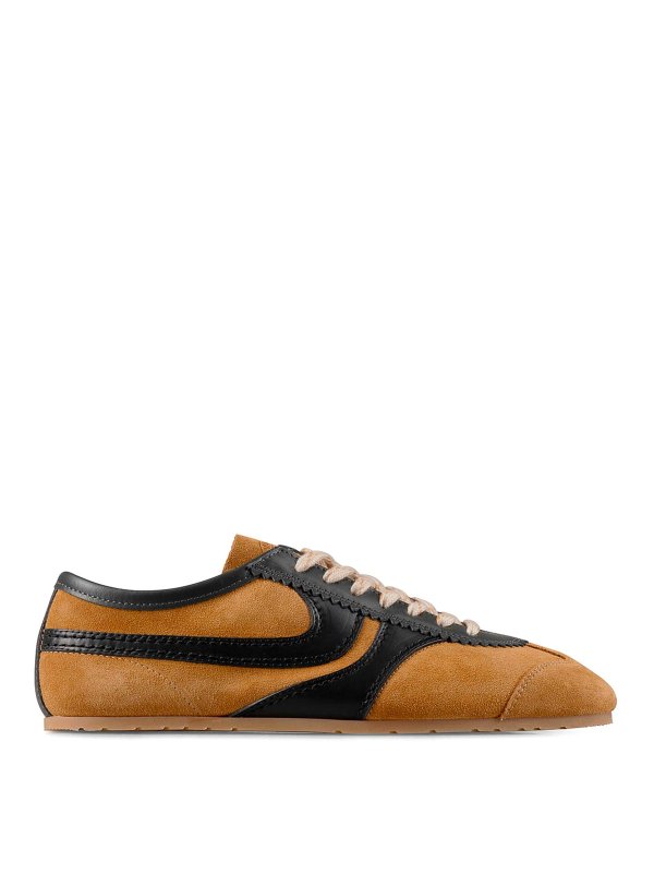 DRIES VAN NOTEN: trainers - Double Lacing Suede Sneakers