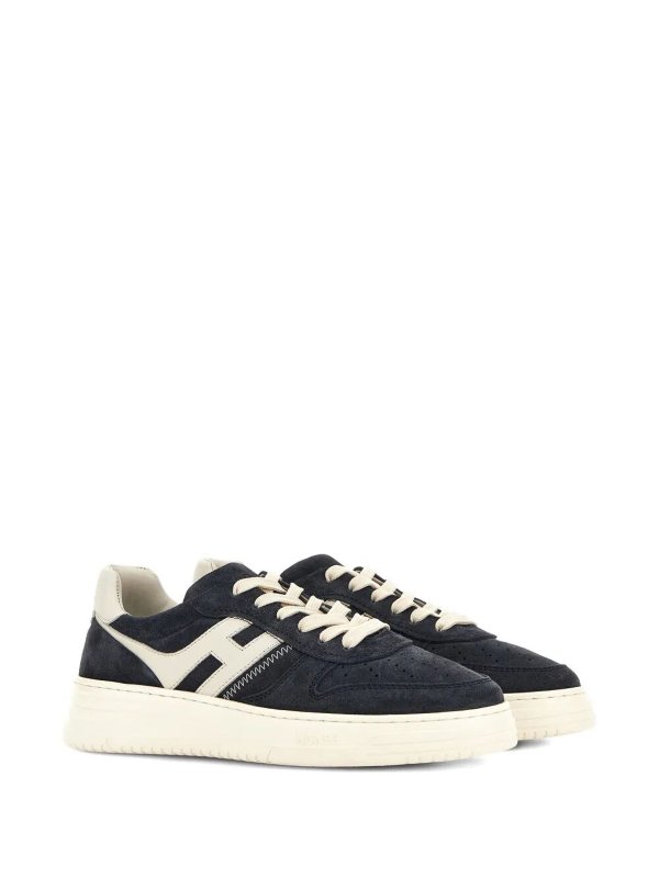 HOGAN: trainers online - H630 Suede And Leather Sneakers