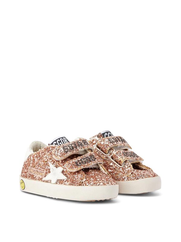 GOLDEN GOOSE: trainers - Old School Glittered Sneakers