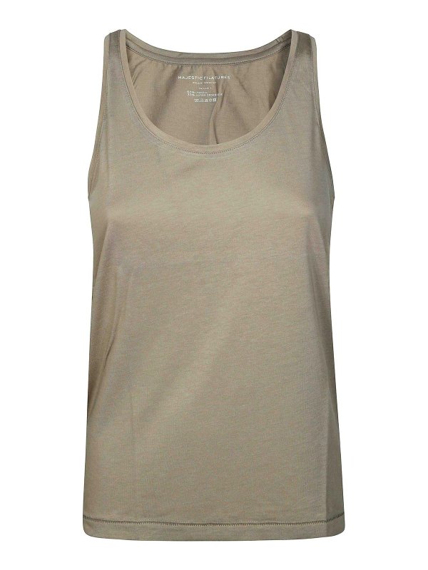 Majestic Filatures: Tops y camisetas sin mangas - Top - Amarillo