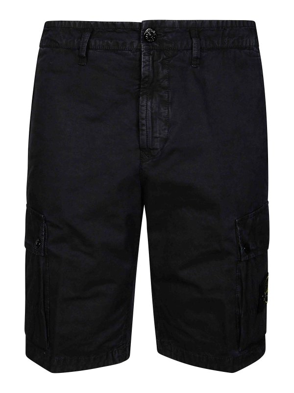 STONE ISLAND: トラウザーショーツ - ショートパンツ - ブルー