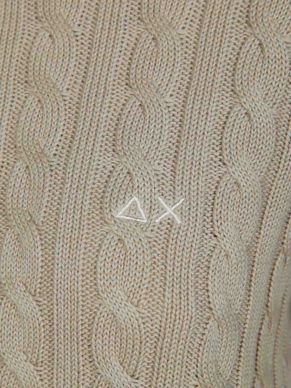 The Best Shops SUN 68: maglia collo a barchetta - Maglia Gc A Trecce