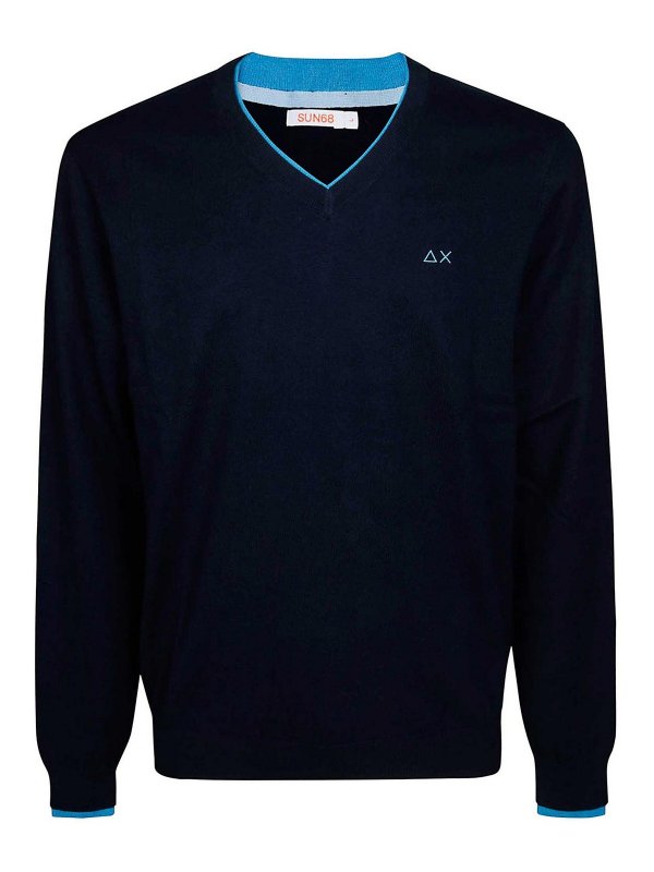 SUN 68: boat necks - V Neck Double Rib