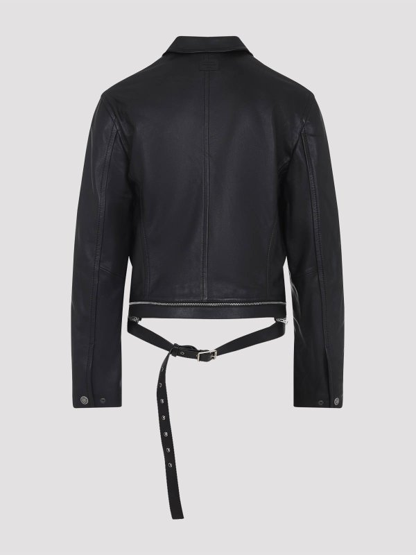 Acne Studios: casual jackets online - Leather Jacket